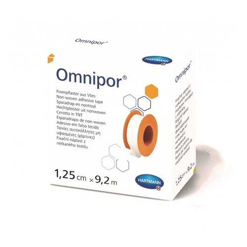 Пластырь Omnipor фиксирующий из нетканого для чувствительной кожи 1,25 см х 9,2 м в АСНА