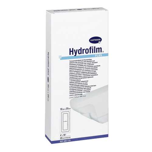 Повязка HARTMANN Hydrofilm plus с впитывающей подушечкой прозрачная 10 см х 25 см 25 шт. в АСНА