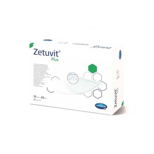 Повязка Zetuvit plus сорбционная стерильная с повышенной впитываемостью 15 х 20 см 10 шт. в АСНА