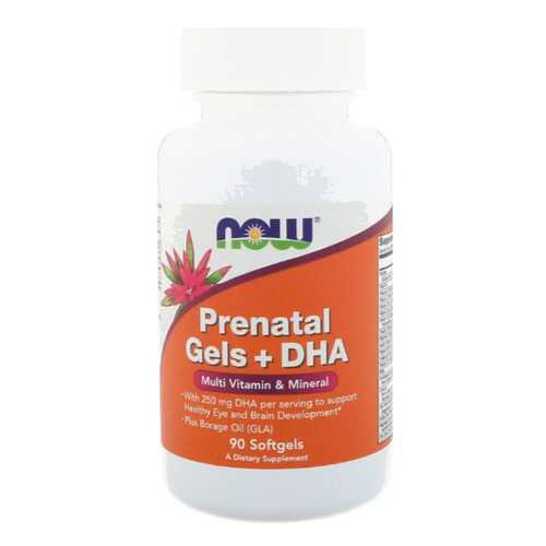 NOW Prenatal Gels + DHA, 90 капсул в АСНА