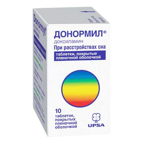 Донормил таблетки, покрытые пленочной оболочкой 15 мг №10 в АСНА