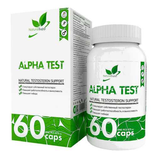 Бустер тестостерона NaturalSupp Alpha Test 675 мг капсулы 60 шт. в АСНА