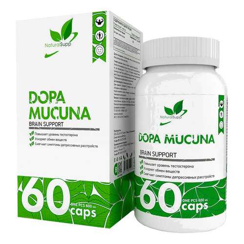 Экстракт семян мукуна NaturalSuppDopa Mucuna 600 мг капсулы 60 шт. в АСНА