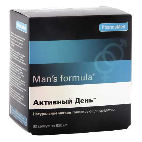 Man's formula PharmaMed активный день 60 капсул в АСНА