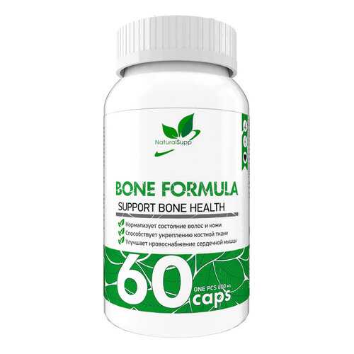 Добавка Кальций магний цинк NaturalSupp Bone Formula капсулы 60 шт. в АСНА