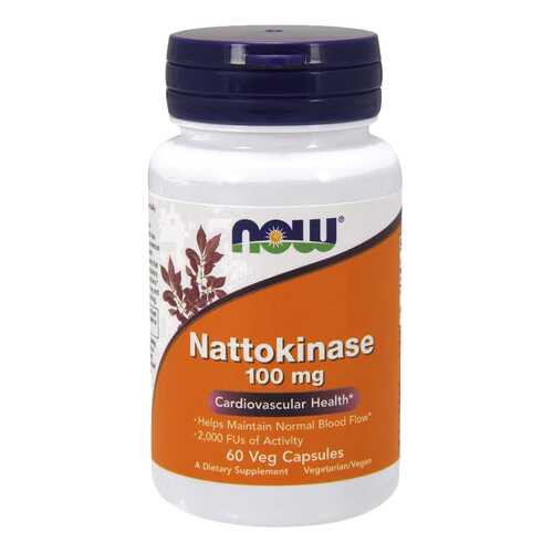 Для пищеварения NOW Nattokinase 100 мг 60 капсул в АСНА