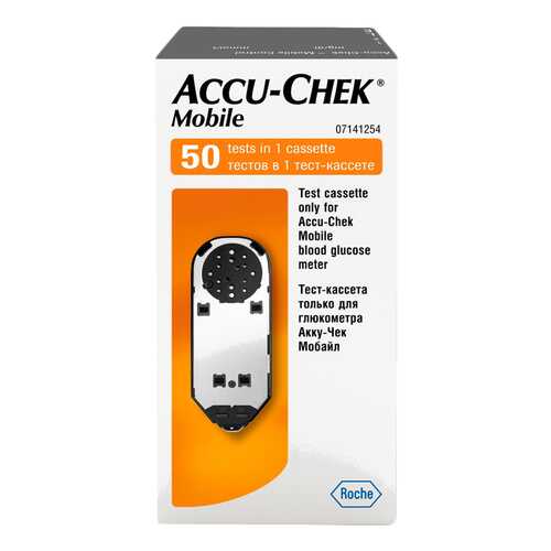 Тест-кассета для глюкометра Accu-Chek mobile на 50 измерений в АСНА