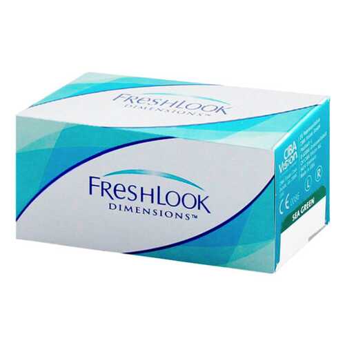 Контактные линзы FreshLook Dimensions 2 линзы без упаковки R 8,6 -4,00 Зеленые в АСНА