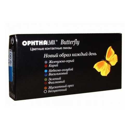 Контактные линзы Офтальмикс Butterfly 1-тоновые 2 линзы R 8,6 -4,00 Орех в АСНА