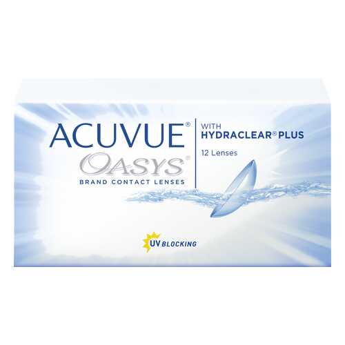 Контактные линзы Acuvue Oasys with Hydraclear Plus 12 линз R 8,8 -1,75 в АСНА