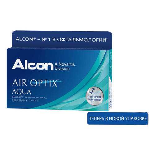 Контактные линзы ALCON Air Optix Aqua 6 линз -4,00 в АСНА