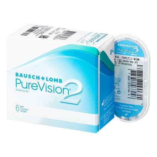 Контактные линзы PureVision 2 6 линз -1,50 в АСНА