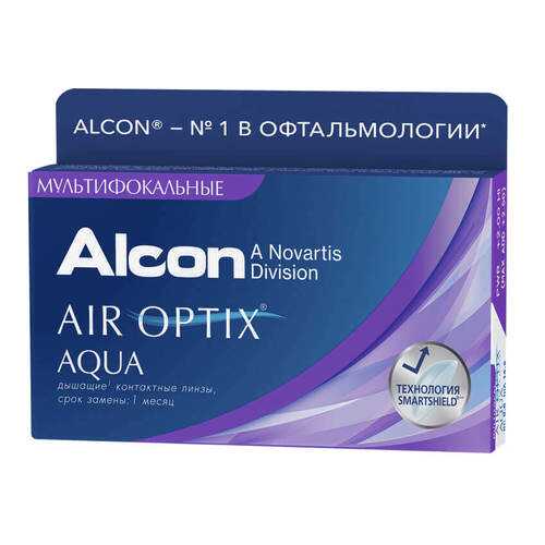 Контактные линзы Air Optix Aqua Multifocal 3 линзы high -1,50 в АСНА