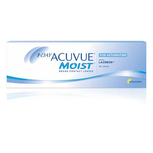 Контактные линзы 1-Day Acuvue Moist for Astigmatism 30 линз -0,75/-1,25/70 в АСНА