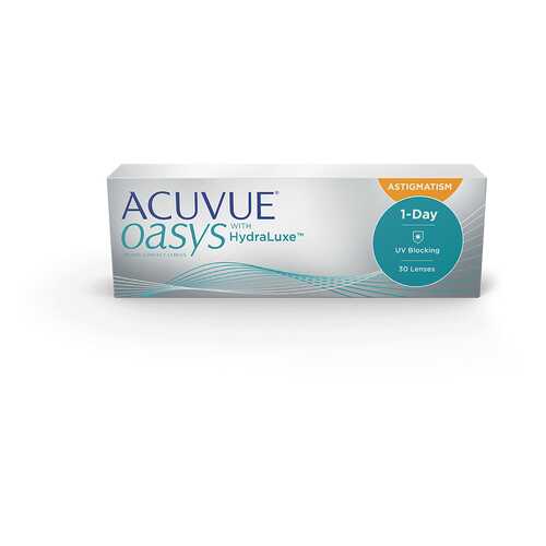 Контактные линзы Acuvue Oasys 1-Day with HydraLuxe for Astigmatism 30 линз -4,00/-1,75/10 в АСНА