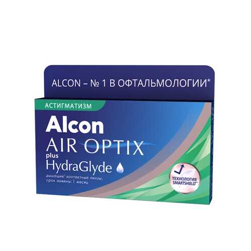 Контактные линзы AirOptix HydraGlyde for Astigmatism 3 шт. PWR -5,50, CYL -1,25, AXIS 010 в АСНА