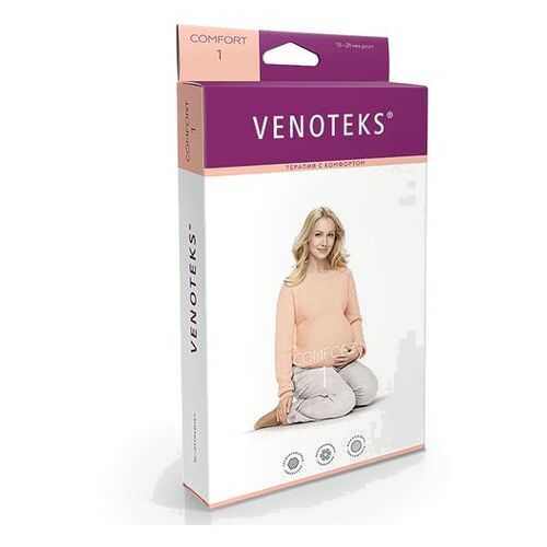 Колготки для беременных VENOTEKS COMFORT с микрофиброй 1 класс 1С402, бежевый, р.S в АСНА