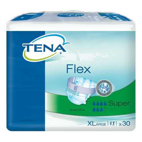 Подгузники для взрослых с поясом, XL, 30 шт. Tena Flex Plus в АСНА