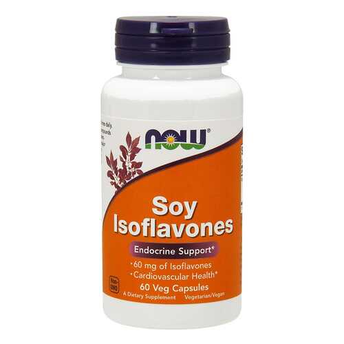 Добавка для сердца и сосудов NOW Soy Isoflavones 60 капсул в АСНА