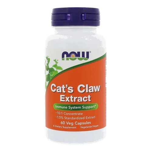 Cat's Claw Extract (экстракт кошачьего когтя), 60 вегетарианских капсул, NOW в АСНА