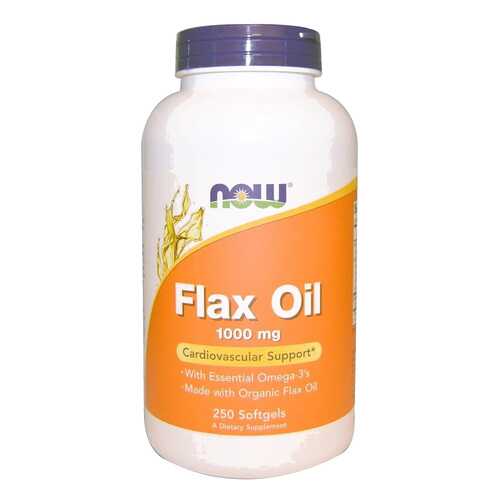 Льняное масло NOW Flax Oil 250 капс. в АСНА